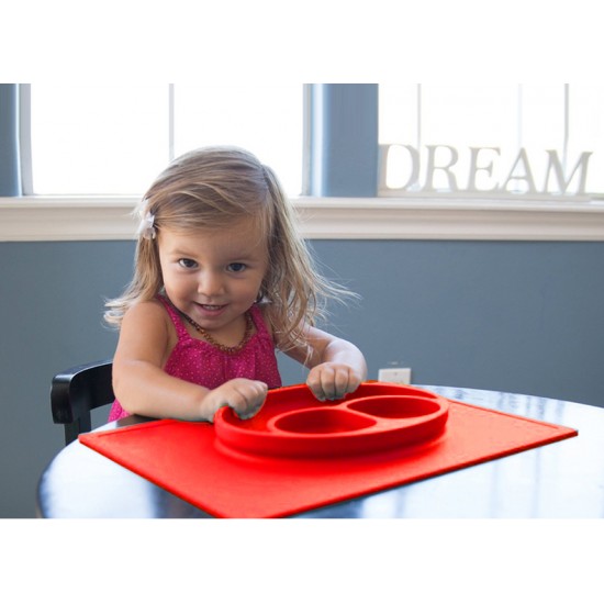 Eazy Kids Plate -  Square Red
